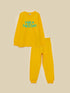 LC Waikiki Crew Neck Printed Long Sleeve Boy Pajama Set